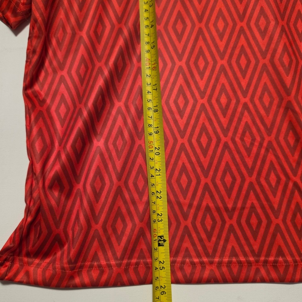 Umbro Canada Soccer Jersey Diamond Print Football 2026 Red Medium - Picture 4 of 8